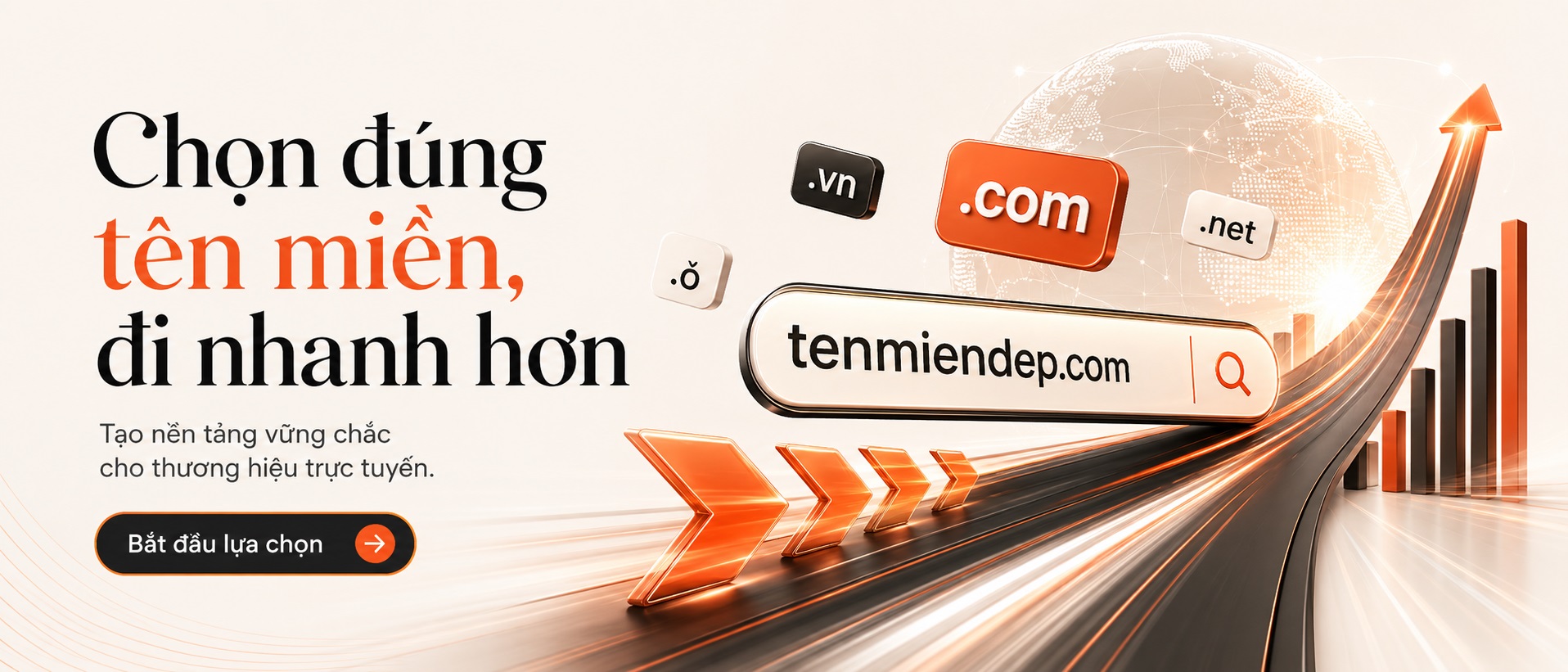 Chọn đúng tên miền đi nhanh hơn